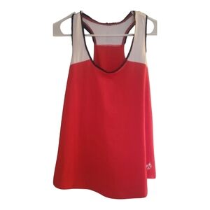 Jofit Womens 2XL Racerback Tank Top Red White Blue Yoga Athletic Plus ws13